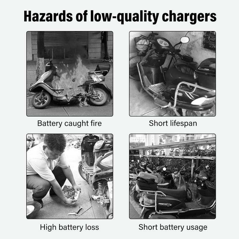 Product Introduction of Ebike Battery Power Charger 54.6V 2A 3-PIN XLR For 48V Lithium Electric Bicycle 4