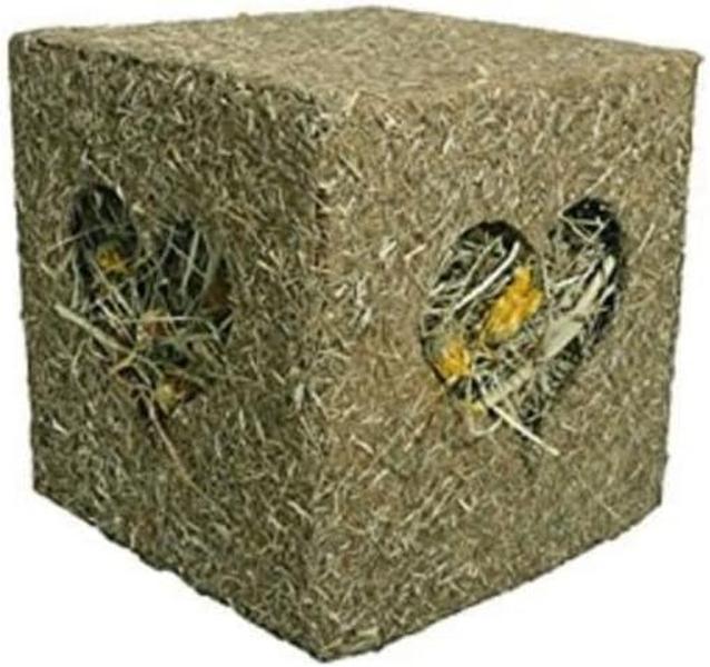 Naturals ‘I Love Hay’ Forage Cube, Treat & Toy for Small Animals, Large 0