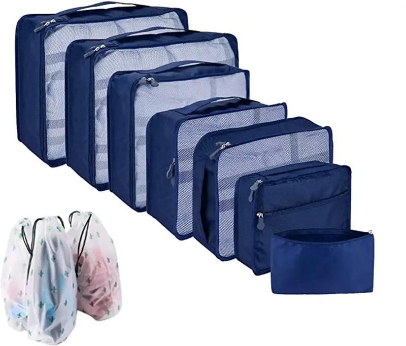 10 Packing Cubes – Travel Luggage Organizer Set, Compression Storage Bags for Suitcases & Accessories 8