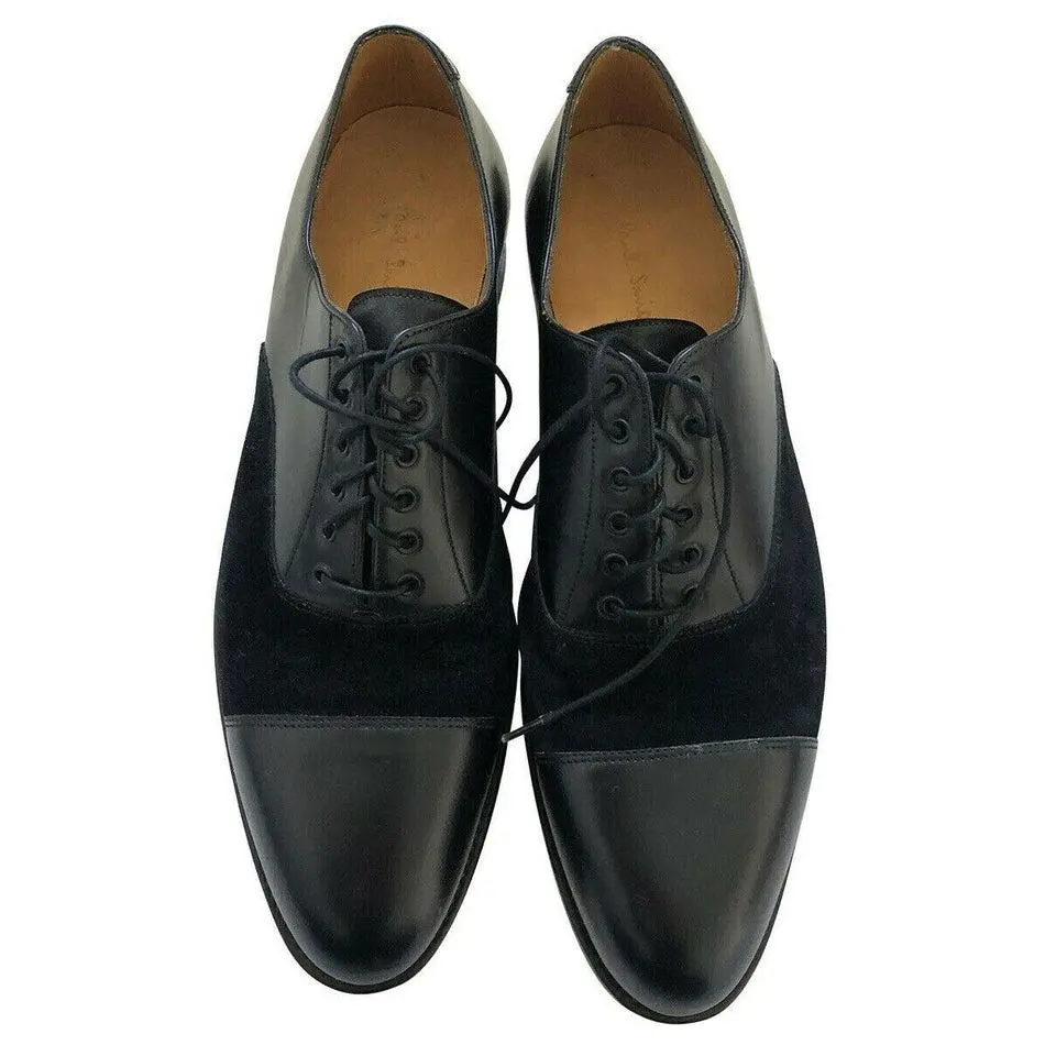 Pre Owned Paul Smith Men Shoes Black Leather  Suede FORMAL Shoe