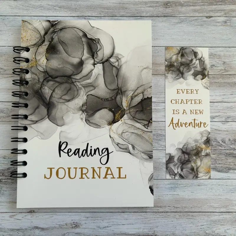 Reading Journal 5 Different Covers To Choose From & 3 Different Styles. Custom Book Journal. 6