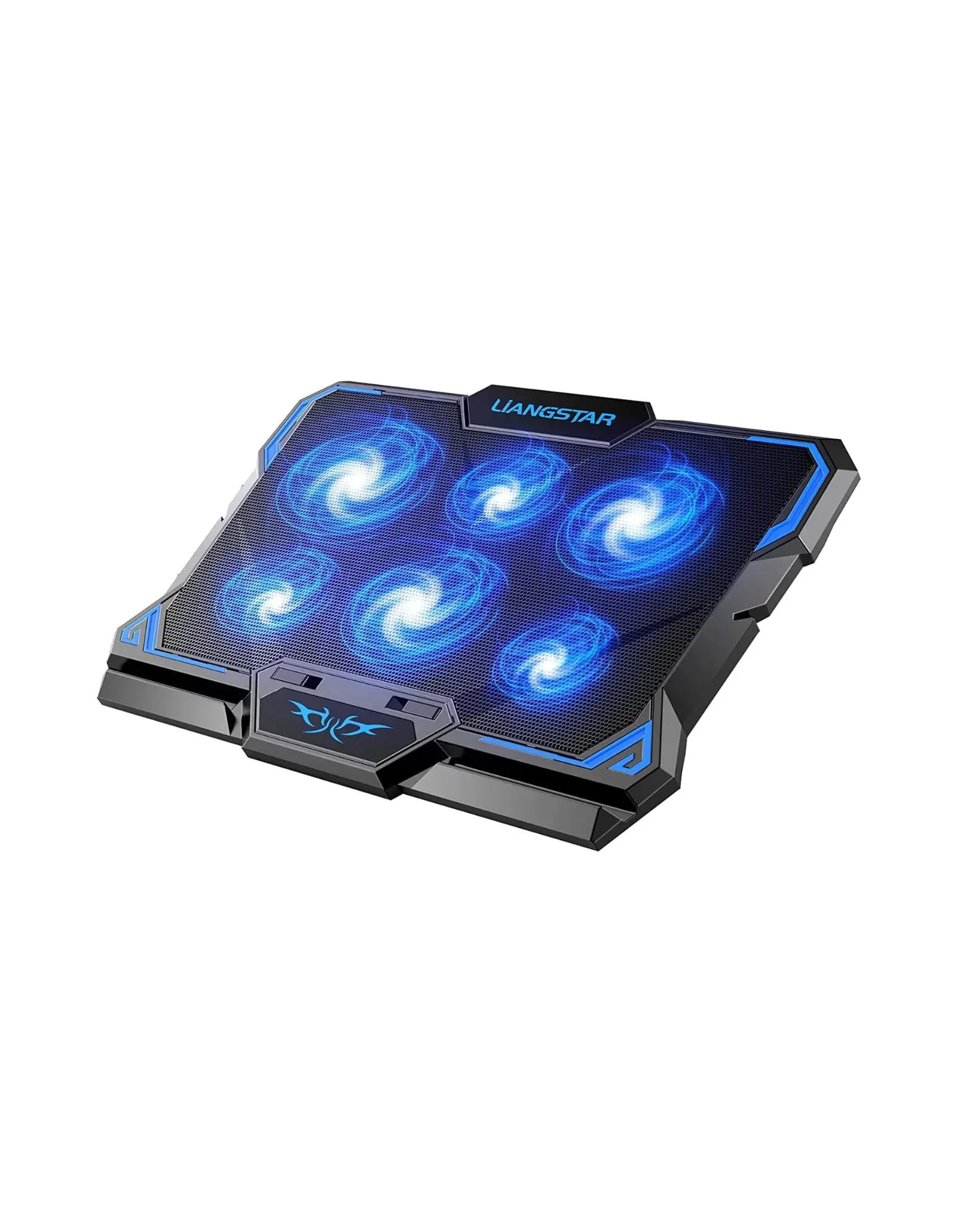 Laptop Cooler with 6 Quiet LED Fans for 15.6-17 Inch Laptop - Switch Control Fan Speed Function