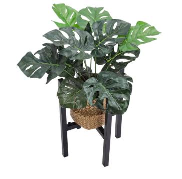 Simple Style Metal Adjustable Plant Stand, Heavy Duty Stable Plant Pot Flower, Plant Stand Indoor Outdoor Corner, Display - Black 2