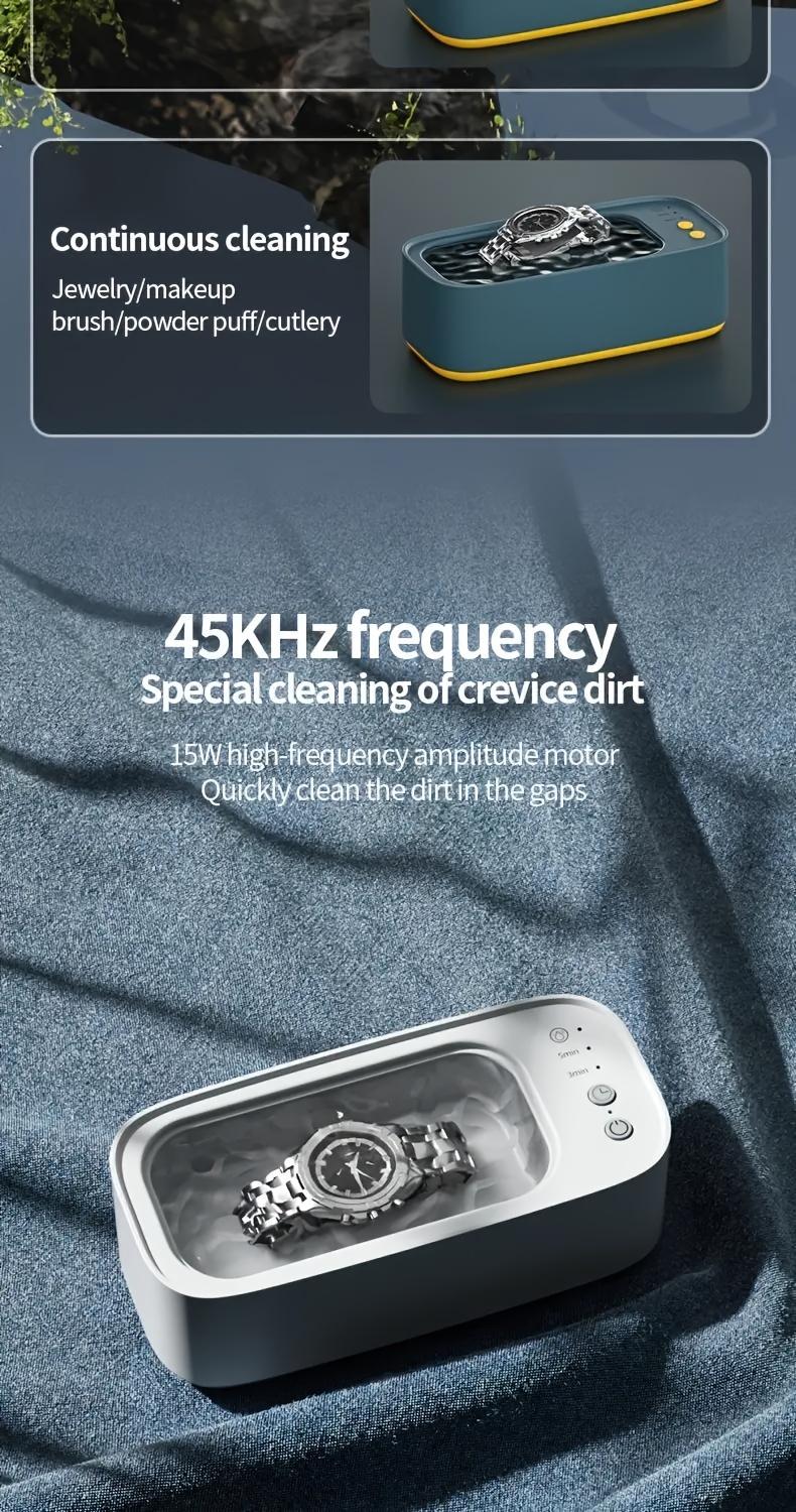 Product Introduction of Versatile Cleaning Wizard - Ultra-Portable, 360° Deep Clean, Rechargeable & USB-Powered, High-Frequency Vibration Technology - Effortlessly Revitalizes Jewelry, Glasses, Watches & More 5