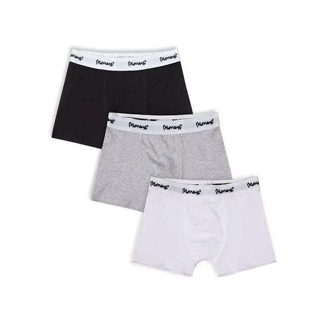 Money Clothing 3 Pack Logo Cotton Stretch Boxer Short -  BGW