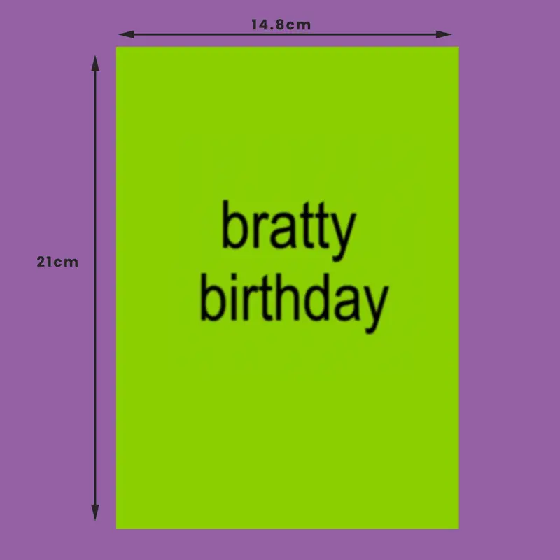 brat birthday card - brat summer card happy birthday card, brithday card for friend, meme card, funny birthday card birthday card cards 1