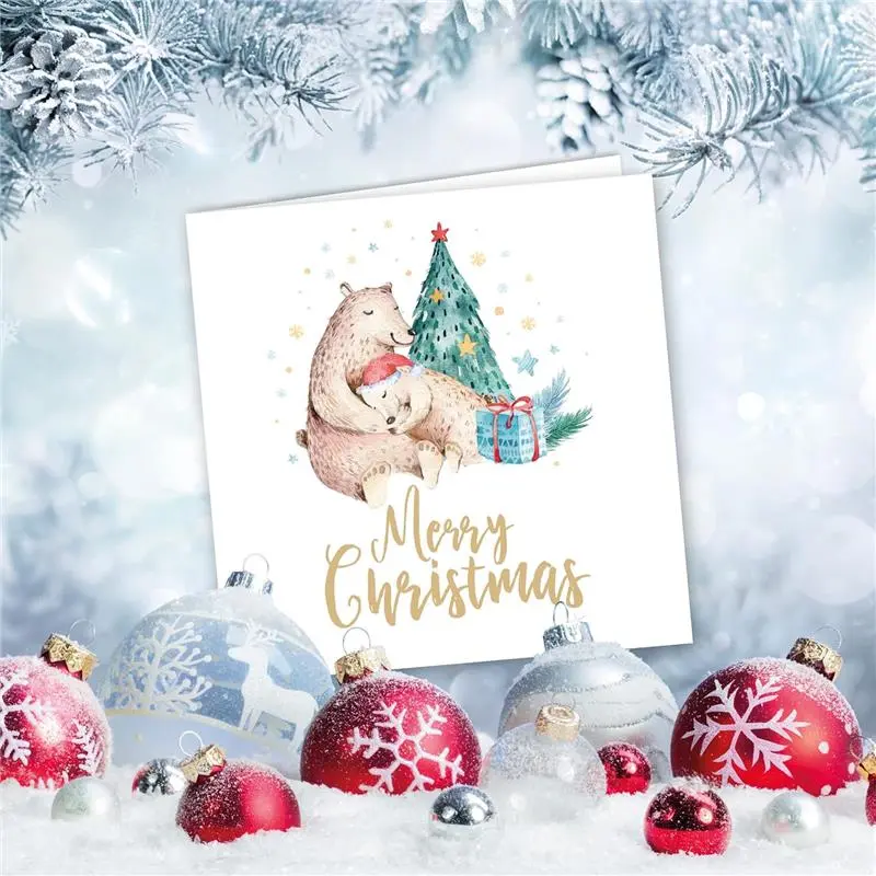 Charity Christmas Cards. Pack of 24. Each Christmas Card multipack has 4 different Watercolour Characters designs. Ecofriendly and UK made. Blank Inside. 115 x 115mm card size. 5