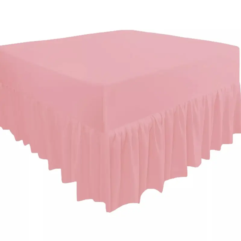 Plain Valance Sheet Percale Egyptian Cotton Fitted Sheets | Easy Care 16" / 40cm Extra Deep Frilled Valance Fitted Bed Sheet - Machine Washable - Single Small Double (4FT) Double King Super King Sizes-Wrinkle Fade Stain Resistant. 8