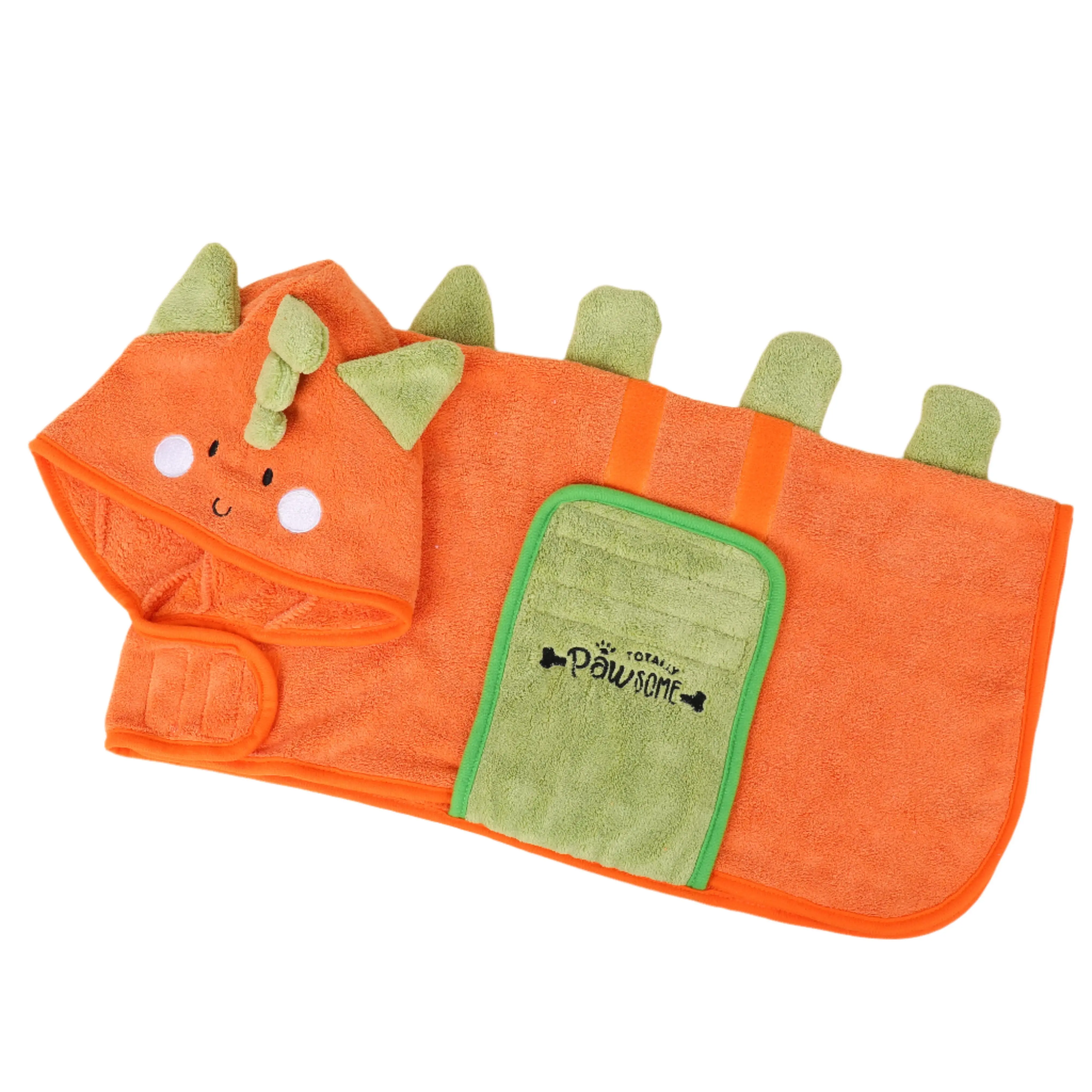 DinoPaws Pawsome Drying Robe for Dogs & Puppies