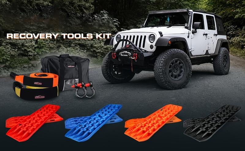 Product Introduction of 2pcs 4x4 Traction Boards 10t Recovery Track Off Road Grip Winter Boards Sand(Black) 0