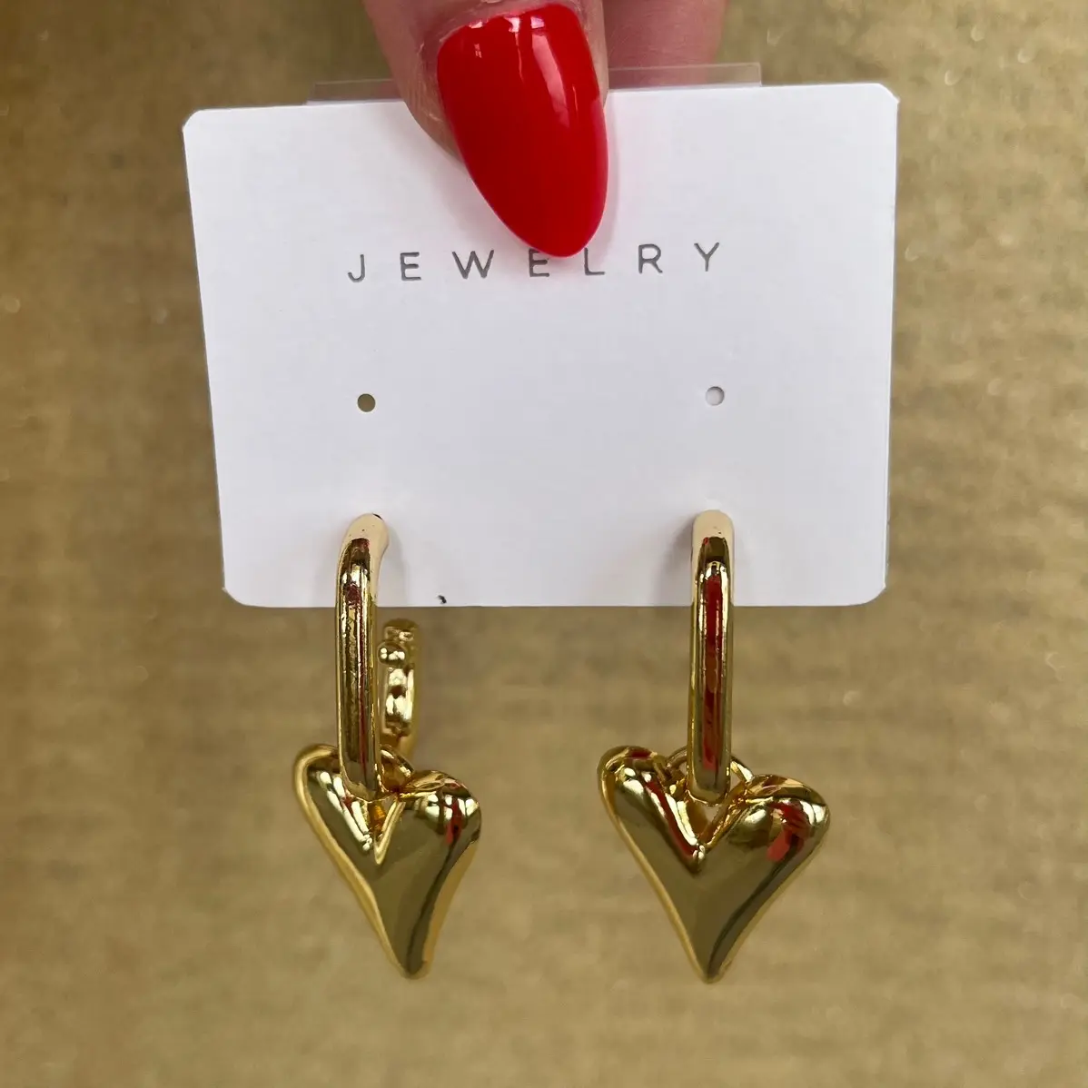 Heart Drop Earrings