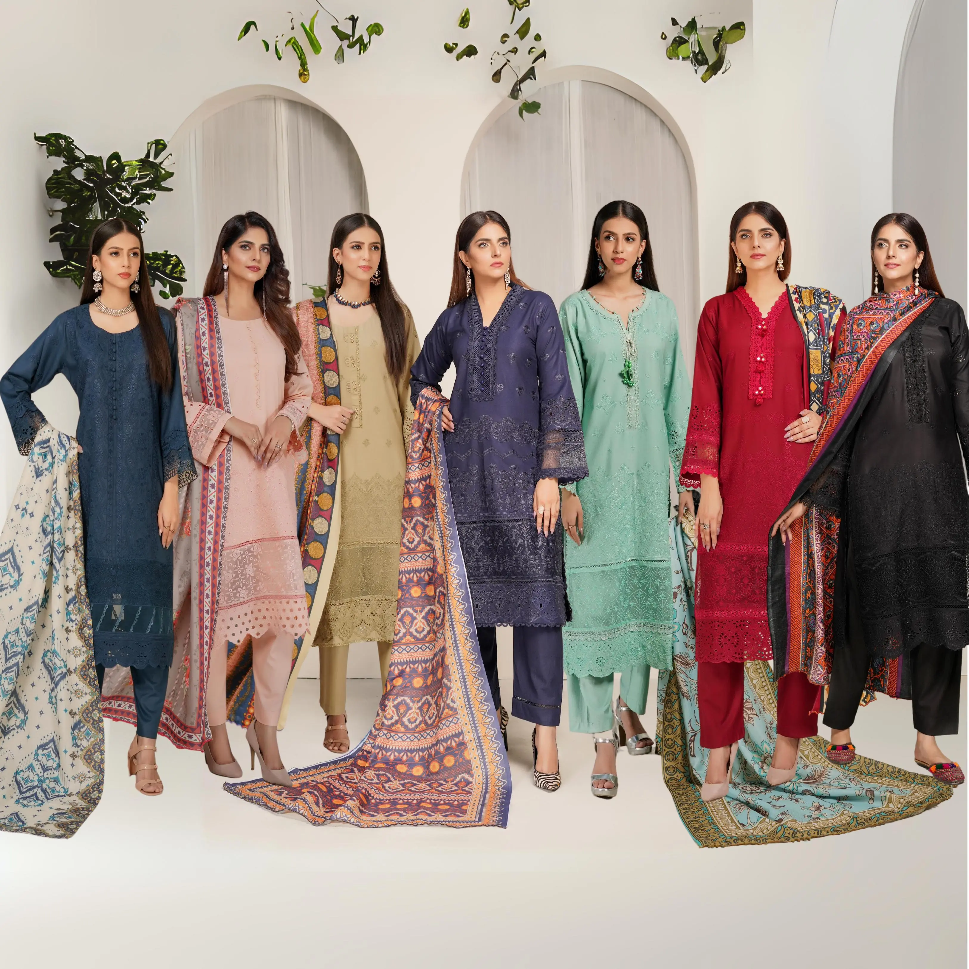 3 Pc Dhanak Collection | Ready to Wear | MUNIRA | UMMUN07