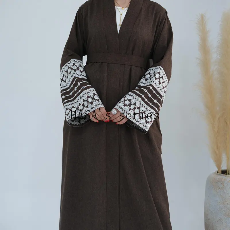 HASA's series  HS0994 Embroidered Elegant Cardigan Robe 4