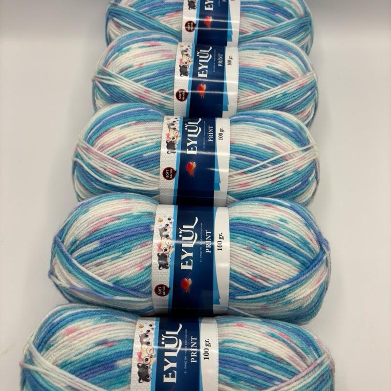 Eylul knitting crochet yarn 5x100g balls 7