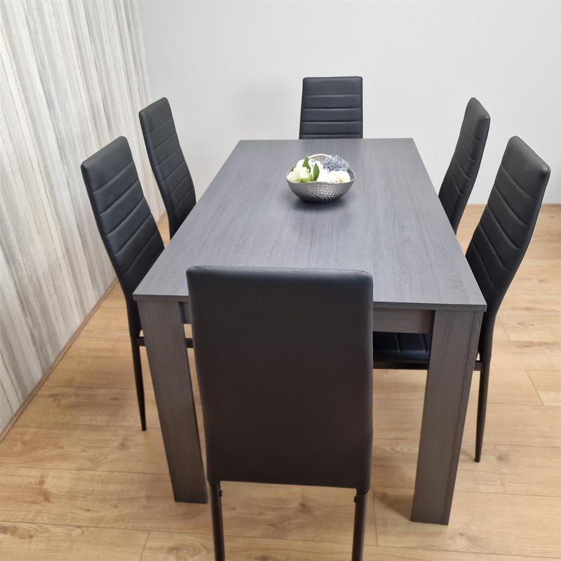 Dining Table Set with 6 Chairs Dining Room and Kitchen table set of 6 1