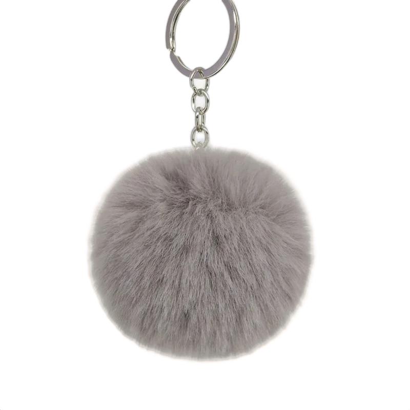Furry Pom Pom Keychain Accessory - Stylish and Fun Keychain for Your Keys or Bag 2