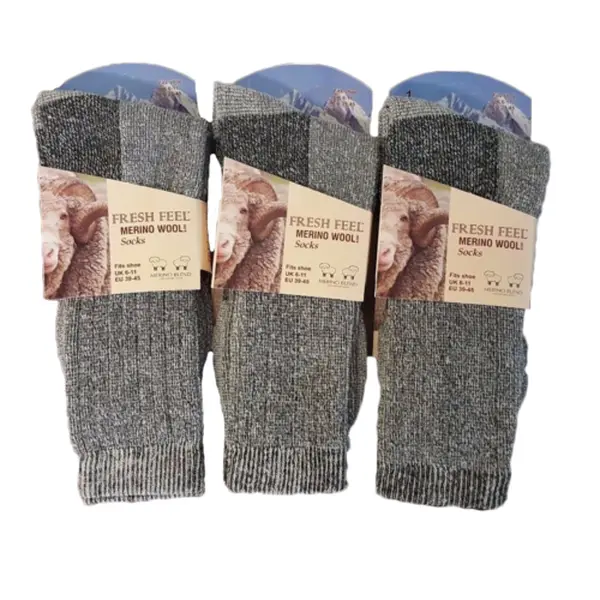 6 Pair Mens Merino Wool Socks Outdoor Walking Work Boot thermal Socks soft wear 6/11 Menswear Underwear winter