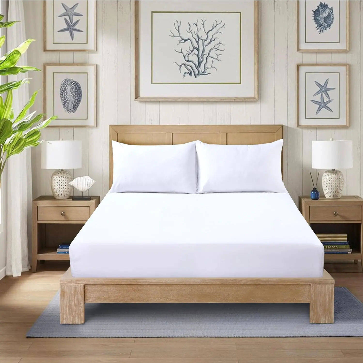 30cm Extra Deep Fitted Sheet 600 Thread Count 100% Egyptian Cotton Bottom Bed Sheets Double King Super King Size