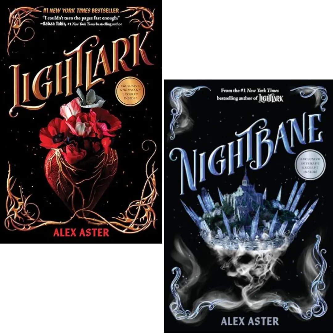 2 Books Set The Lightlark Saga by Alex Aster: Lightlark; Nightbane