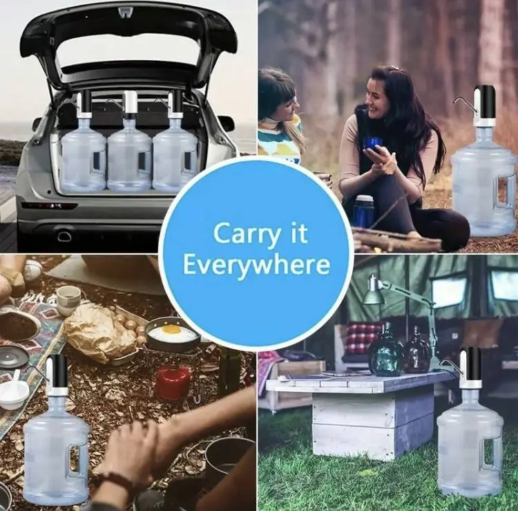 Electric Water Bottle Dispenser,USB Rechargeable Automatic Water Bottle Pump For Universal 3-5 Gallon Bottle, Automatic Dispenser For Home Office Use 1