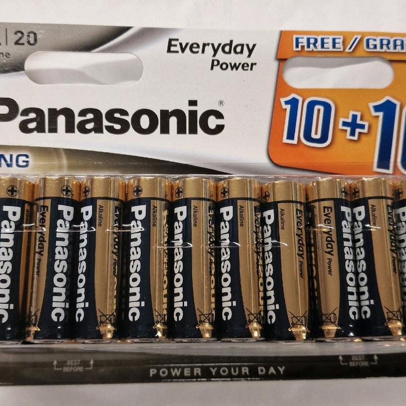 Panasonic 20 Everyday power AA Alkaline Batteries Expiry 01/2029 0