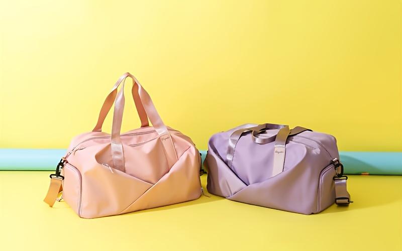 Product Introduction of Women's Yoga Fitness Sports Bag, Dry And Wet Separation Training Bag, Portable Large Capacity Portable Bag, For Business Trip Travel 2