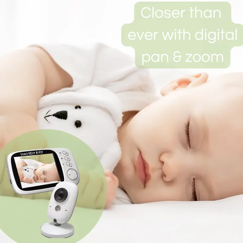 Lullaby Bay® LB603  Advance No-WiFi Baby Monitor with Digital Pan & Zoom and Night Vision 2