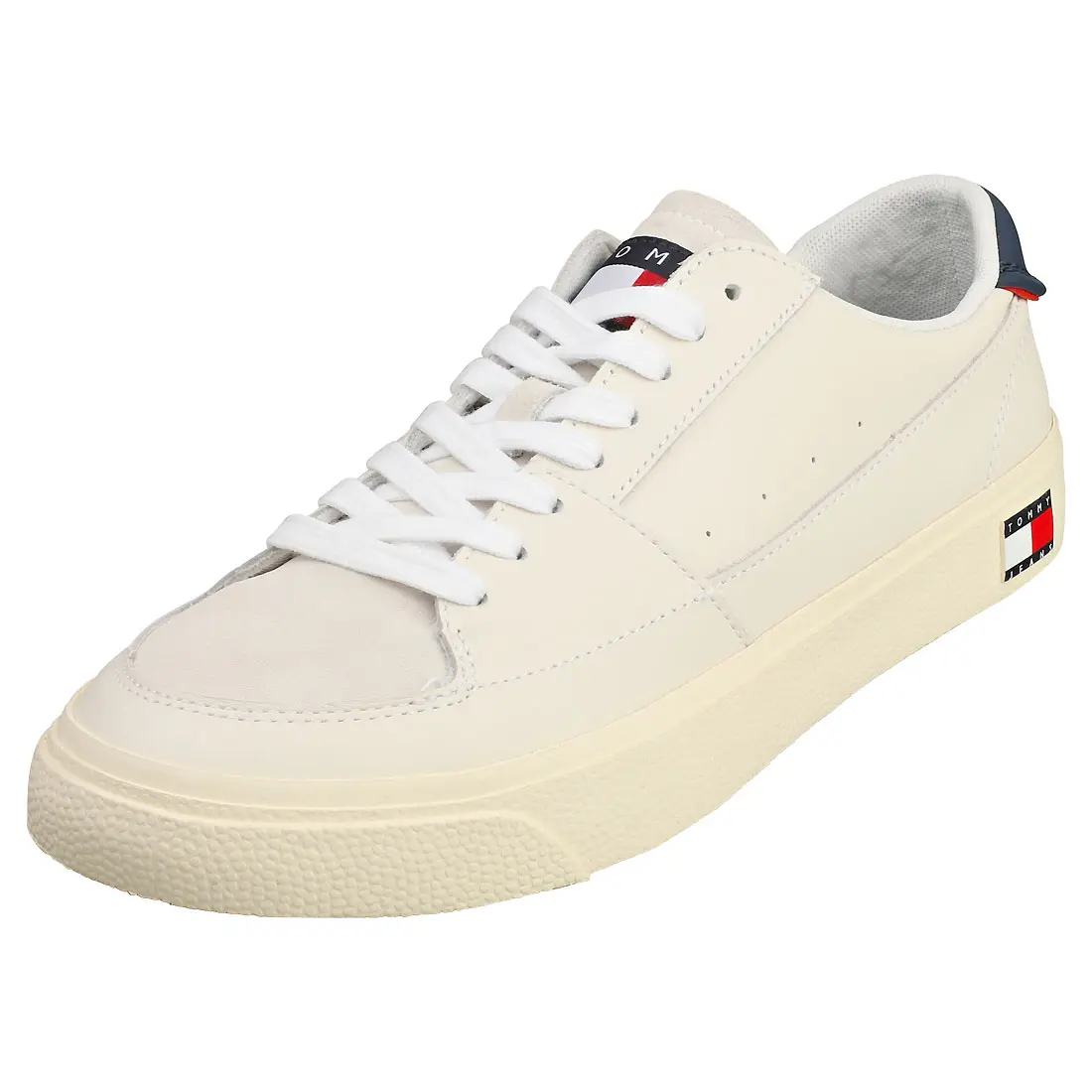 Tommy Jeans Vulcanized Ess Mens Casual Trainers in Ecru - MPN: EM0EM01106-YBL