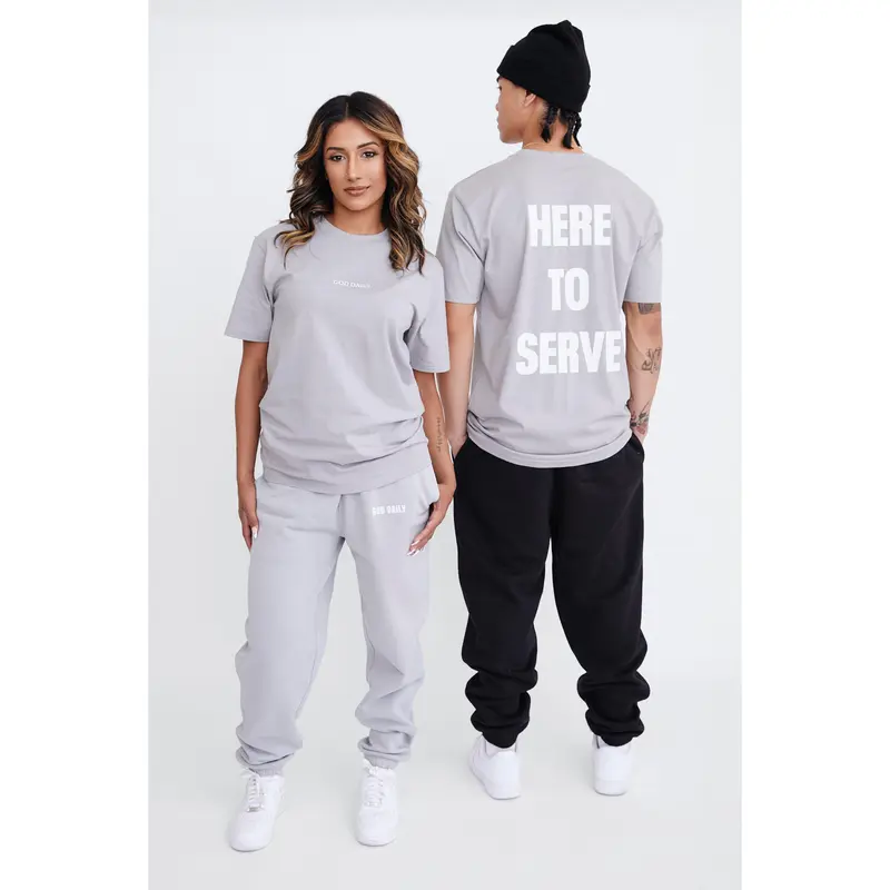 Here To Serve T-Shirt - Storm 1