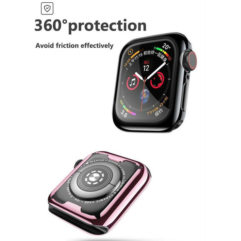 Full Soft TPU Screen Protector Case Cover for Apple Watch 1 2 3 4 5 6 7 8 9 SE Accessories Wearable Protection Handheld Protective 7