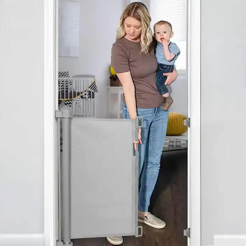 Sterzeal Retractable Stair Gates for Baby and Pet - Safety Gates for Indoor/Outdoor Use, Stairs, Hallways, and Doorways 2