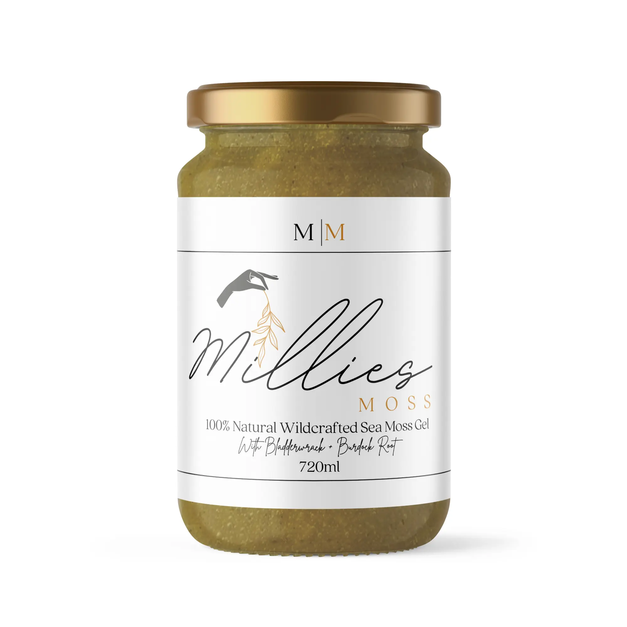 Millie's Sea Moss Gel Infused with Bladderwrack & Burdock Root