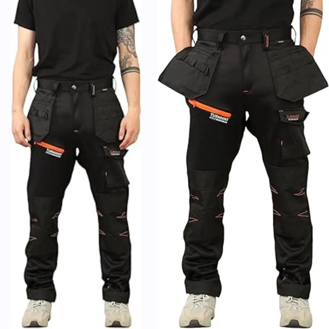 HUBIBUBI Professional Tactical Threads Strategic Men's Polyester cargo Workwear Trousers