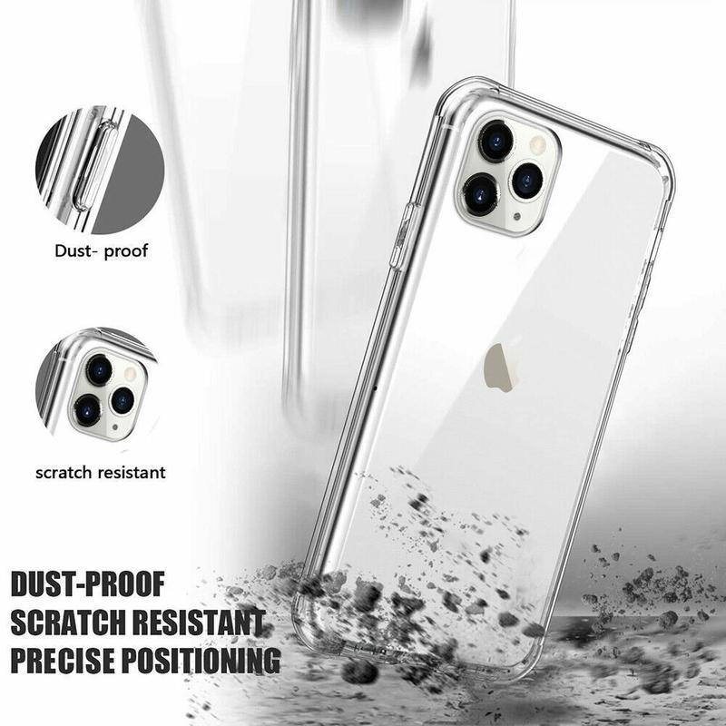Clear Silicone 360 Front & back Full Phone Protection cover Case For Apple iPhone 14, 14 Plus, 14 Pro, 14 Pro Max, iPhone 13, 13 Pro, 13 Pro Max, iPhone 12, 12 Mini, 12 Pro, 12 Pro Max, iPhone 11, 11 Pro Max, XS Max, XS, X, 8, 7, SE 2020 6