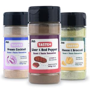 YEARS Taste+ Dog Food Topper Variety Pack for Fussy Eaters Appetite Stimulant, Natural Ingredients High in Vitamin B and Grain Free - 185g