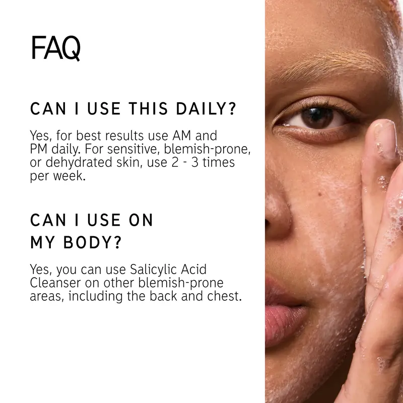 The INKEY List Salicylic Acid Cleanser 150ml - Facial Cleanser for Acne-prone Skin - Skincare Daily Spf 2