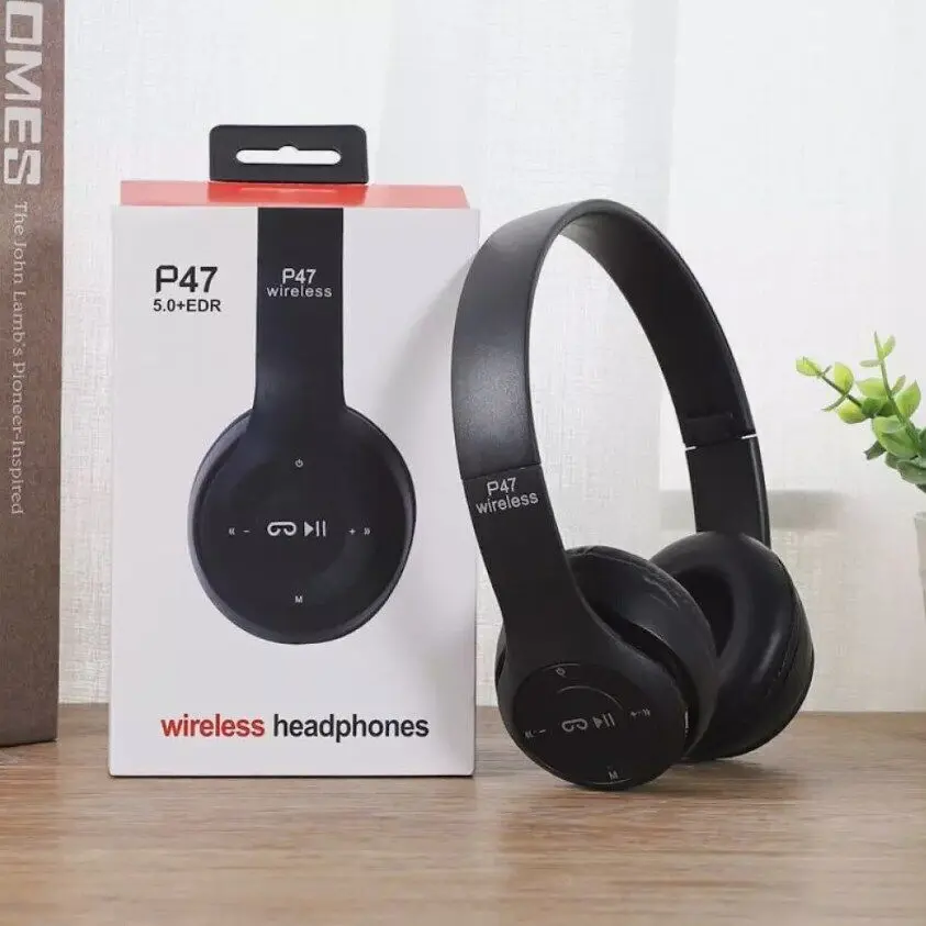 P47 Wireless Bluetooth Headphones with Noise Cancelling Over-Ear Earphones 5.1