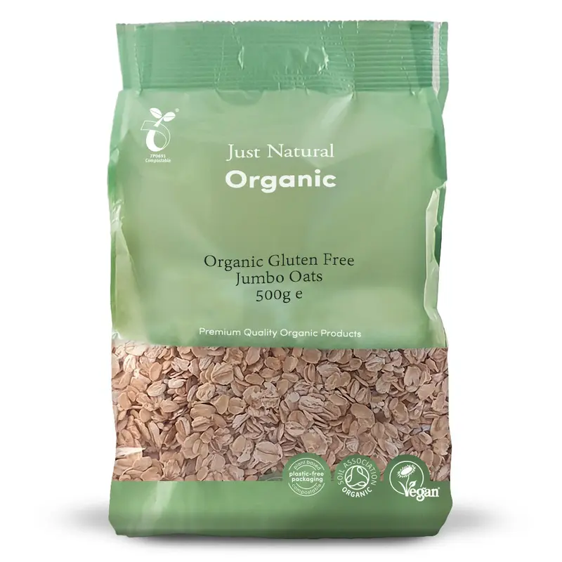 Just Gluten Free Organic Jumbo Oats 500g 0