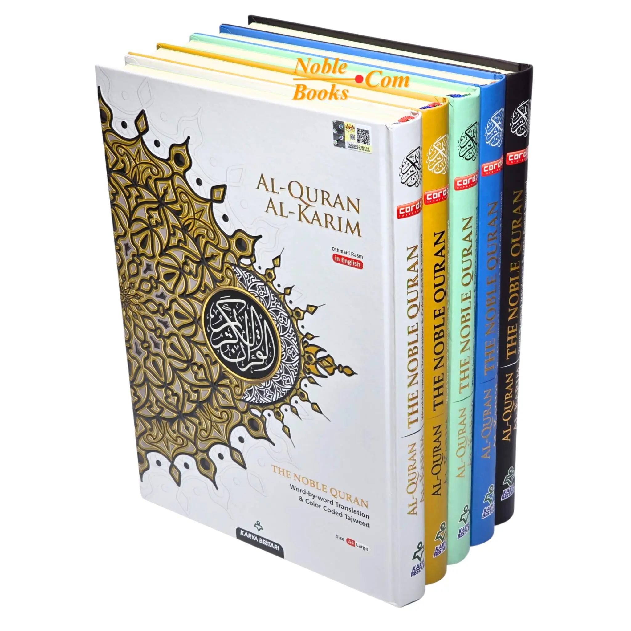 Maqdis Quran Large Size A4 | The Noble Quran Word By Word Translation and Color Coded Tajweed (Al Quran Al Karim) English-Arabic
