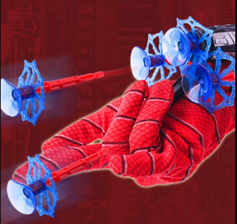 Kids Spiderman Web Shooter Toy Cosplay Launcher Spider Silk Glove Wrist Launcher 5