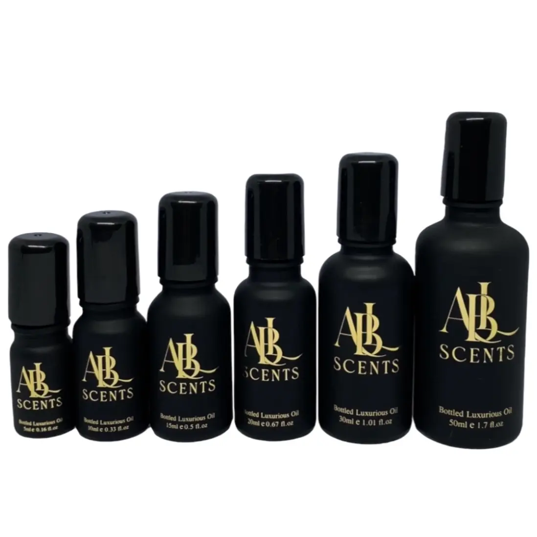 Sweet collection of oil perfumes