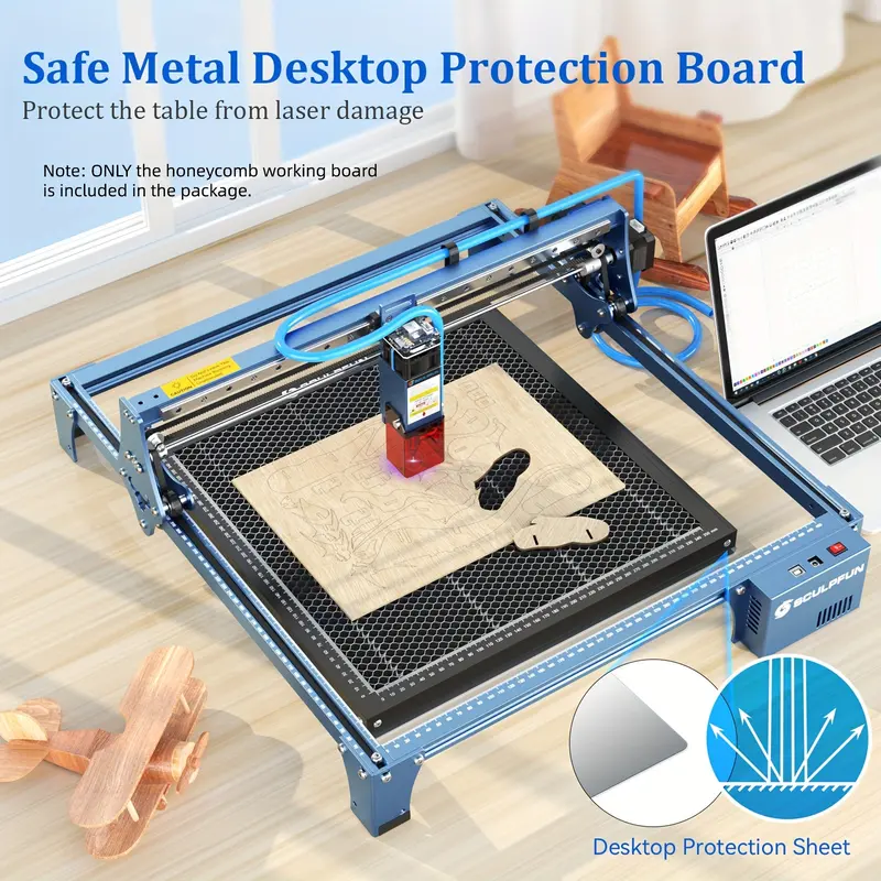SCULPFUN Honeycomb Working Table 400x400x22mm, Honeycomb Laser Bed For CO2 Or Diode Laser Engraver And Cutting Machine, Laser Engraver Accessories, Fast Heat Dissipation, Smooth Edge Cutting 2