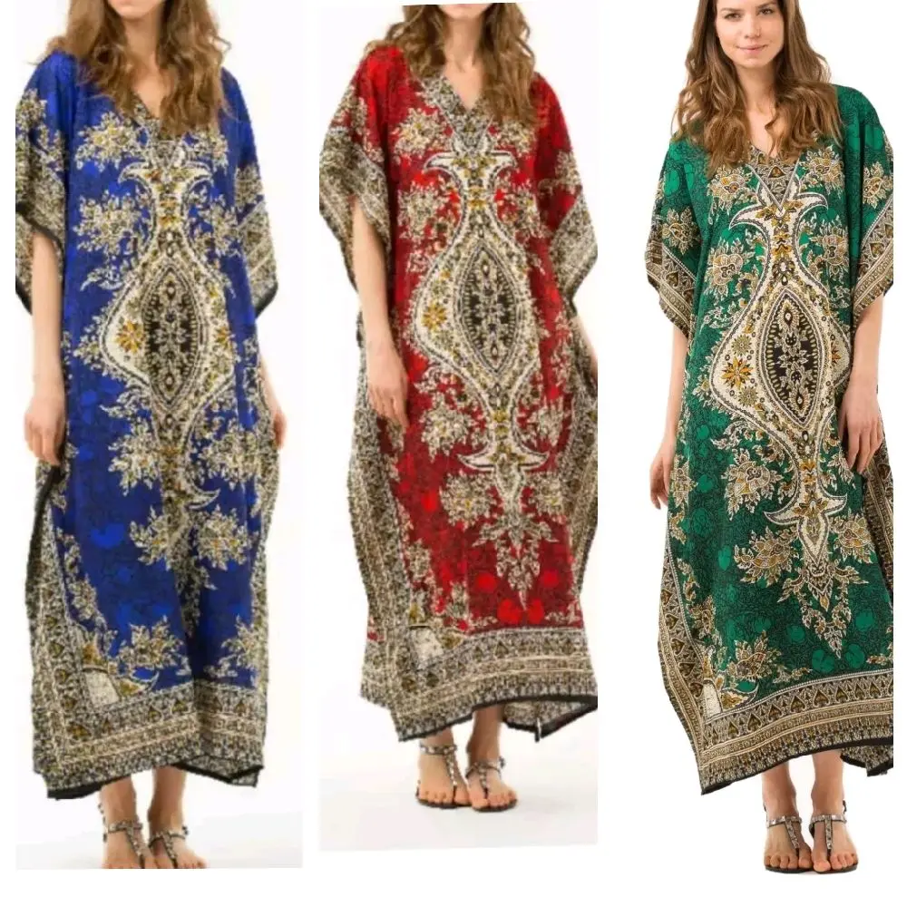 Ladies Casual Kaftan Dresses for Summer - New Arrivals - Womenswear Batwing
