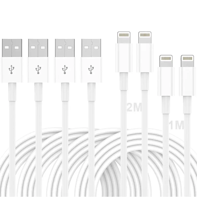 Parwan 4Pack iPhone Charger Cable [Apple MFi Certified] USB a to lightning cable 1/1/2/2M - Cellphone, Smartphone 0