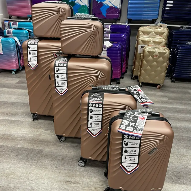 *LIMITED* ATL TURKEY hard shell ABS Luggage suitcases - ROSE GOLD (30/28/22/20 inch + 2 Vanity Cases) 0