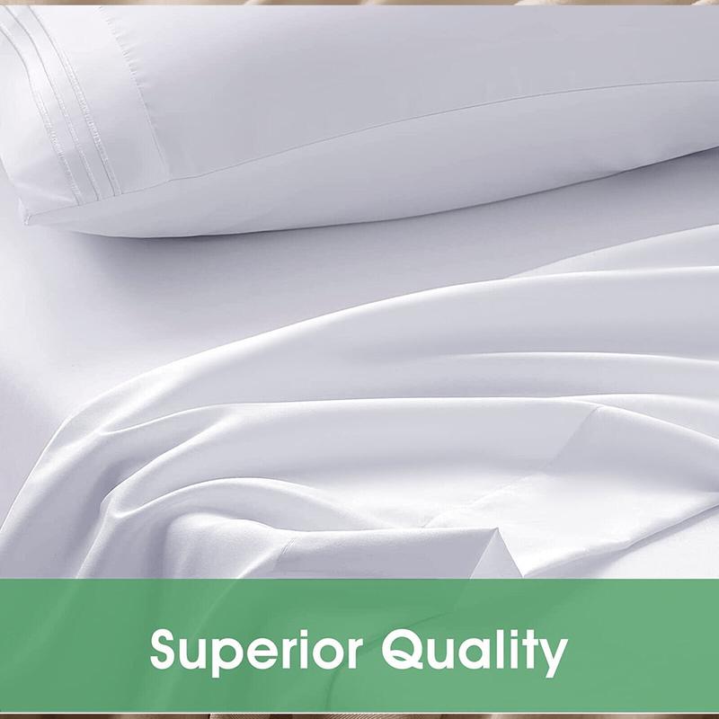 100% Microfiber Flat Bed Sheet 30cm Extra Deep Flat Bed Sheet Silky Soft Comfy & Breathable Luxury For All UK Size Thick Mattress Available in 4 Different Color flat sheets bed sheets 2
