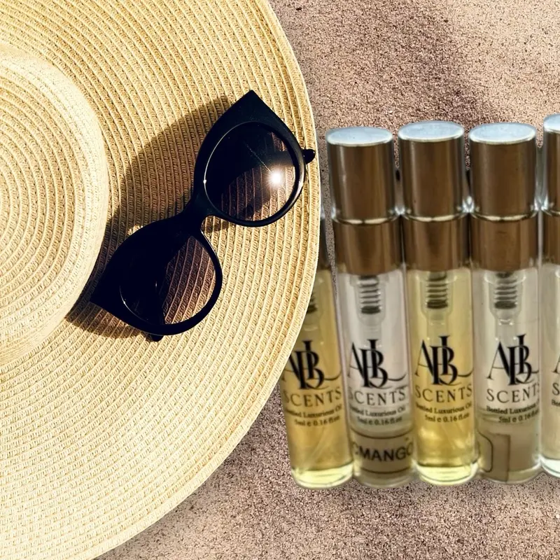 Sweet Vanilla Perfume Set of Five 5ml and Five 10ml Spray Bottles   **Buy 5 Bottles Get One For Free** 2