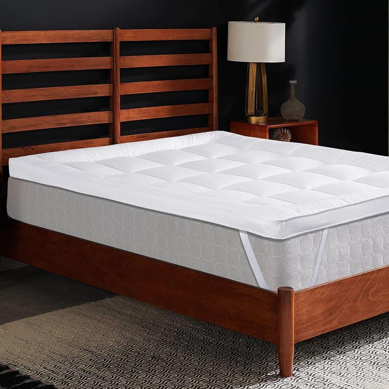 MH Home Hotel Quality Mattress Topper 10cm Deep Thick Breathable Soft Washable Single Double King All Three Sizes 6
