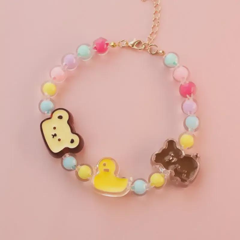 New Pet Collar Little Cat Dog Bell Pearl Necklace Strawberry Little Rabbit Bear Spring Flower Pet Assessories 8