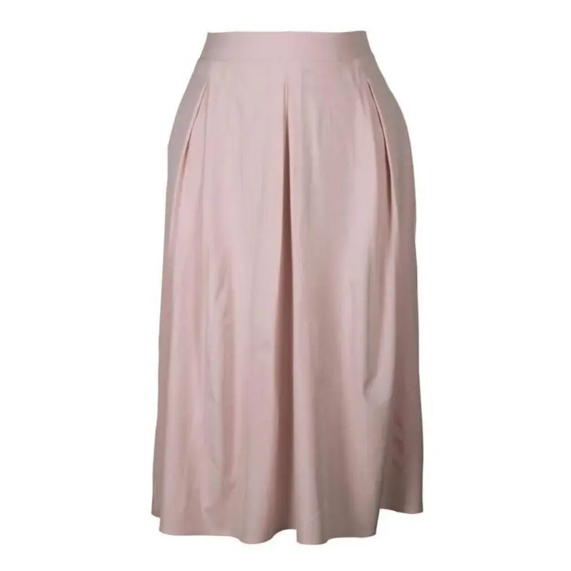 【Plus Size】 Solid Pocket Zipper Back Skirt, Elegant Fashion Casual Long Skirt for Daily Outdoor Wear, Women Plus Clothing for All Seasons 2